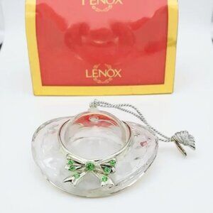 Lenox Crystal Milliner’s Hat Christmas Ornament